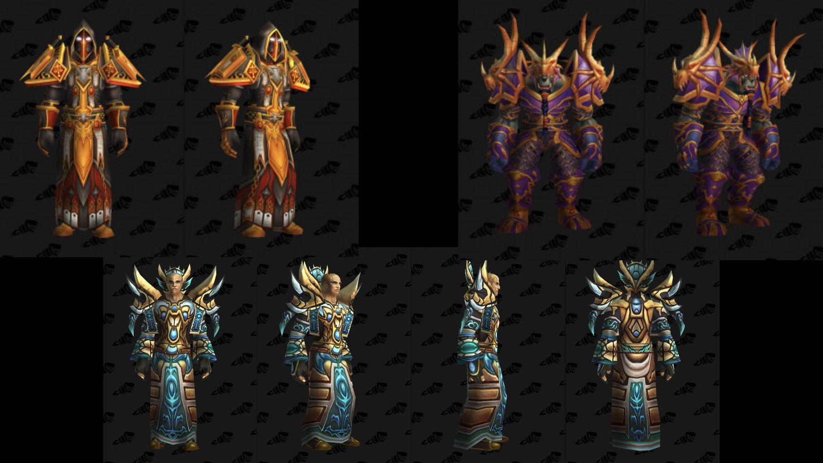 World of Warcraft tier sets from tier 2
