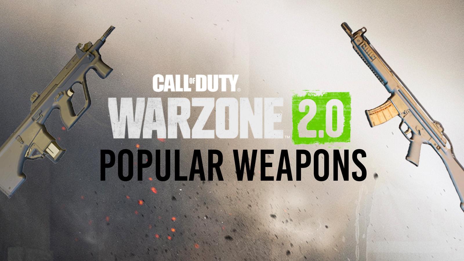 Warzone 2.0 Most Popular Weapons