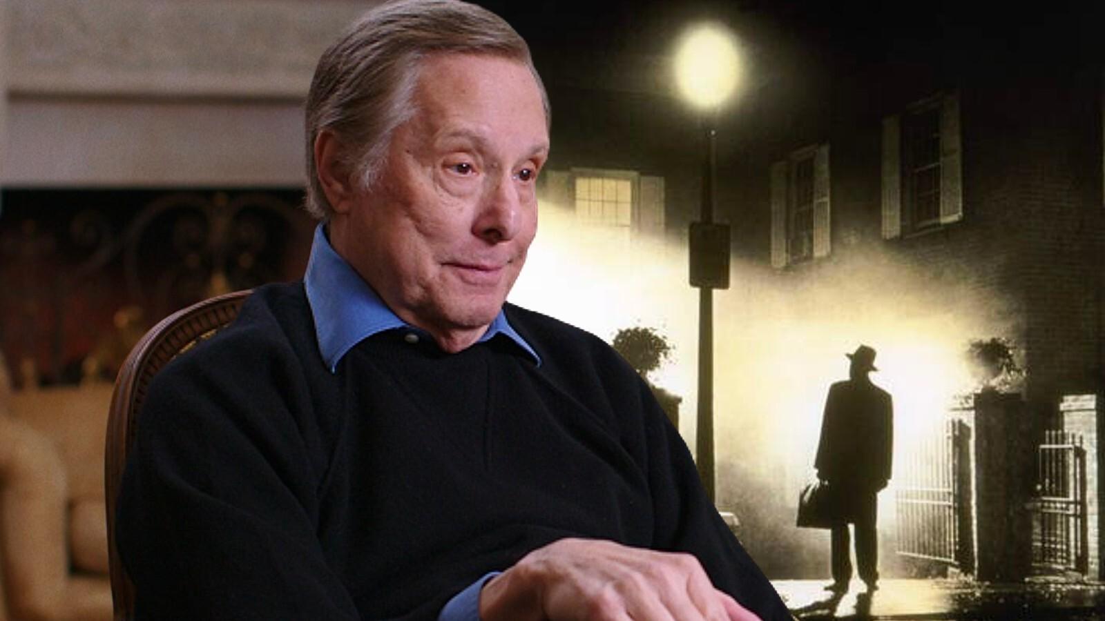 William Friedkin and still of The Exorcist